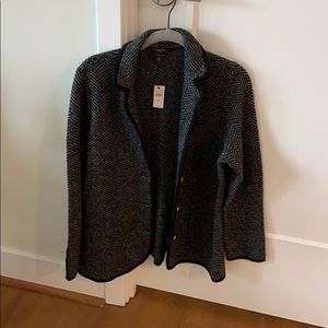 Charcoal and black Talbots Wool Blazer